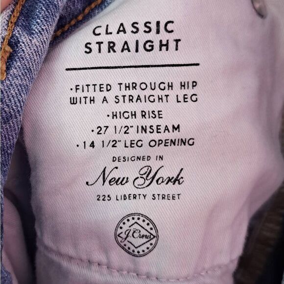 J. Crew Women's High-rise '90s Classic Straight-Fit Jean size 28 - Picture 10 of 12